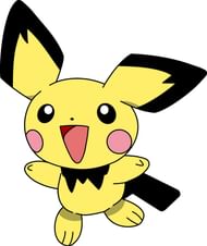 The first evolution of Pikachu, Pichu (Image via The Pokemon Company)